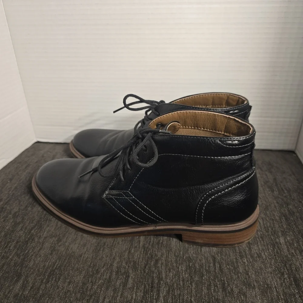 SONOMA Black Men's Lace-Up Ortholite Boots Shoes US Size 8.5
